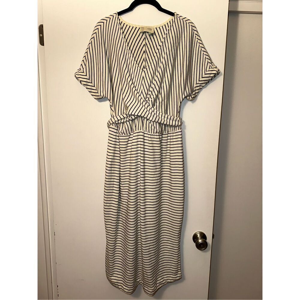 Anthropologie x Saturday Sunday Women’s Striped Midi Dress Size Medium